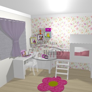 Marcenaria milenio_moveis planejados_quarto infantil_cama casinha